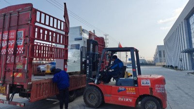 發貨！鏈式外圓滾塗機順利發寧波橡膠減震老客戶