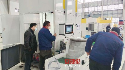 汽車減震零部件客戶到（dào）訪羞羞视频在线观看 驗收新設（shè）備鏈（liàn）式自動滾塗機