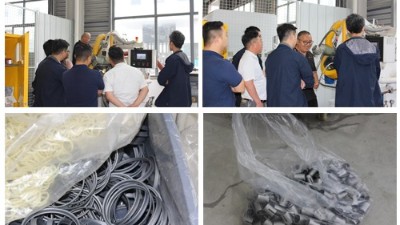 浙江汽車零部件客戶到訪 參觀橡膠減震滾噴機噴（pēn）膠機並打（dǎ）樣（yàng）
