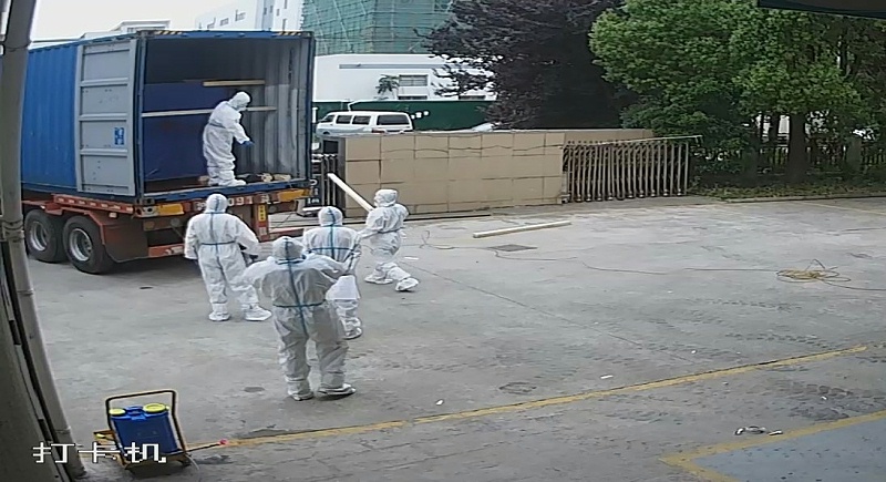 自動（dòng）滾噴機裝車