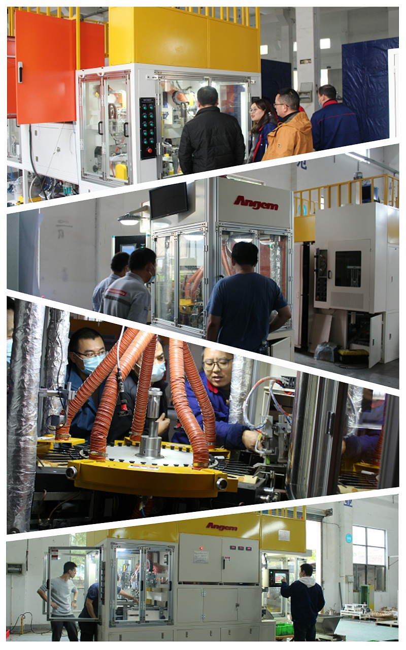 客戶參觀自動塗膠機