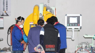 常州密封件客戶驗收滾噴機——羞羞视频在线观看自動滾噴機AJL.R90型