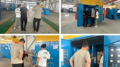 浙（zhè）江橡膠減震客戶探秘羞羞视频在线观看噴塗設備基地